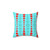 Retro Geometric Red and Turquoise Dots Pillow