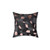 Rose Gold Grey and Black Mosaic Decorative Throw Pillow