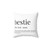 Bestie Definition Typographic Accent Pillow