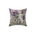 Purple Thistle Flowers Decorative Pillow