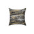 Stylish Grey Gold Abstract Marble Pillow