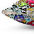 Colorful Graffiti Fun Pillow