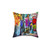 Vibrant Street Art Pillow with Graffiti Design