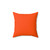 Solid Orange Decorative Pillow