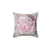 Delicate Pink Peony Throw Pillow