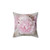 Delicate Pink Peony Throw Pillow