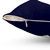 Navy blue throw pillow with white anchor design