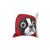 Boston Terrier in a Red Hoodie Pillow - Cute Dog Artwork
