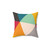 Colourful Geometric Triangles Pillow