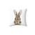 Cute Watercolor Rabbit Throw Pillow