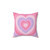 Pastel Hearts Decorative Pillow