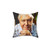 David Attenborough Watercolor Throw Pillow
