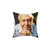 David Attenborough Watercolor Throw Pillow