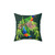 Tropical Bird Wreath Decorative Pillow