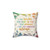 Colorful Pillow for Book Lovers