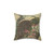 Chinoiserie Style Decorative Pillow with Peacock Design