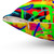 Vibrant graffiti-style pillow for urban home decor