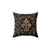 Luxury Fleur-de-lis Ornament Pillow in Black and Gold