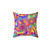 Colorful Psychedelic Flower Power Pillow