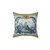Chinoiserie Blue Decorative Throw Pillow