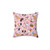 Cute Guinea Pig Daily Routine Pillow with Pink Background
