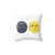 Staring New and Full Moon Face Emojis Pillow