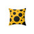 Black and Yellow Polka Dot Decorative Pillow