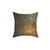 Rustic Oxidized Copper Pillow for Accent Decor