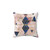 Blush Pink and Navy Geometric Throw Pillow