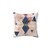 Blush Pink and Navy Geometric Throw Pillow