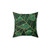 Emerald Green Geometric Throw Pillow
