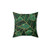 Emerald Green Geometric Throw Pillow