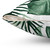 Tropical Leaves Pattern Decorative Accent Pillow