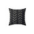 Boho Black and White Geometric Arrows Throw Pillow
