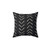 Boho Black and White Geometric Arrows Throw Pillow
