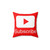Customizable Subscribe Button Pillow for YouTube Vloggers