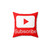 Customizable Subscribe Button Pillow for YouTube Vloggers