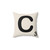 Decorative Scrabble Tile C Pillow