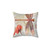 Red Jewel Damselfly Decorative Throw Pillow