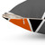 Modern Geometric Orange Throw Pillow