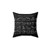 F1 Race Tracks White Stencil Design Pillow