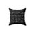 F1 Race Tracks White Stencil Design Pillow
