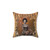 Vintage Circus Poster Tattooed Lady Throw Pillow