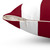 Burgundy and White Striped Accent Pillow
