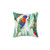 Vibrant rainbow lorikeet bird pillow decor