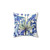 Blue Agapanthus Flower Painting Decorative Pillow