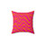 Pink and Orange Wave Decorative Pillow