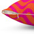 Pink and Orange Wave Decorative Pillow