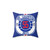 Rangers FC Champions Mock Badge Design Pillow