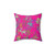 Fuchsia Print Decorative Throw Pillow